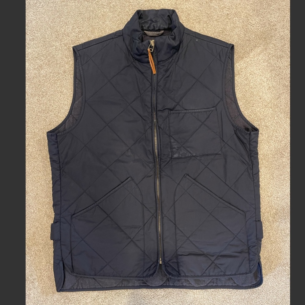JCrew Navy Vest Size Medium